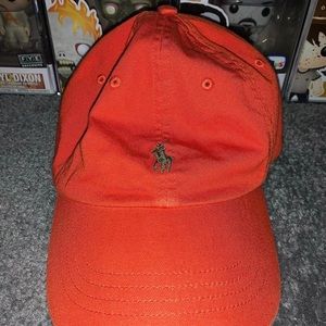 Orange Polo Ralph Lauren Hat Cap Strapback